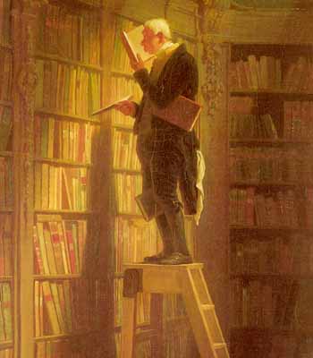 Карл Шпицвет. "Книжный червь". 1850 г.