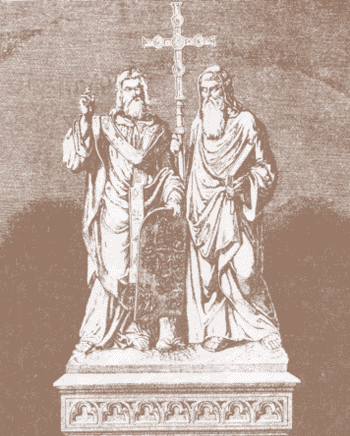 Памятник Мефодию и Кириллу в Праге