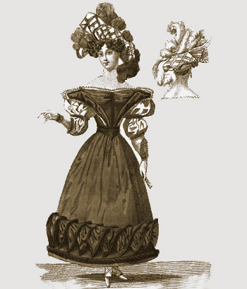 Мода без времени и границ! Рисунок из московского 'дамского журнала' 1828 г.